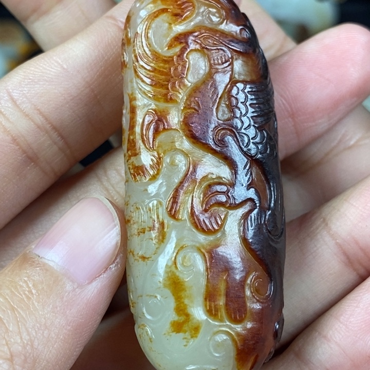 未镶嵌和田玉挂件青*