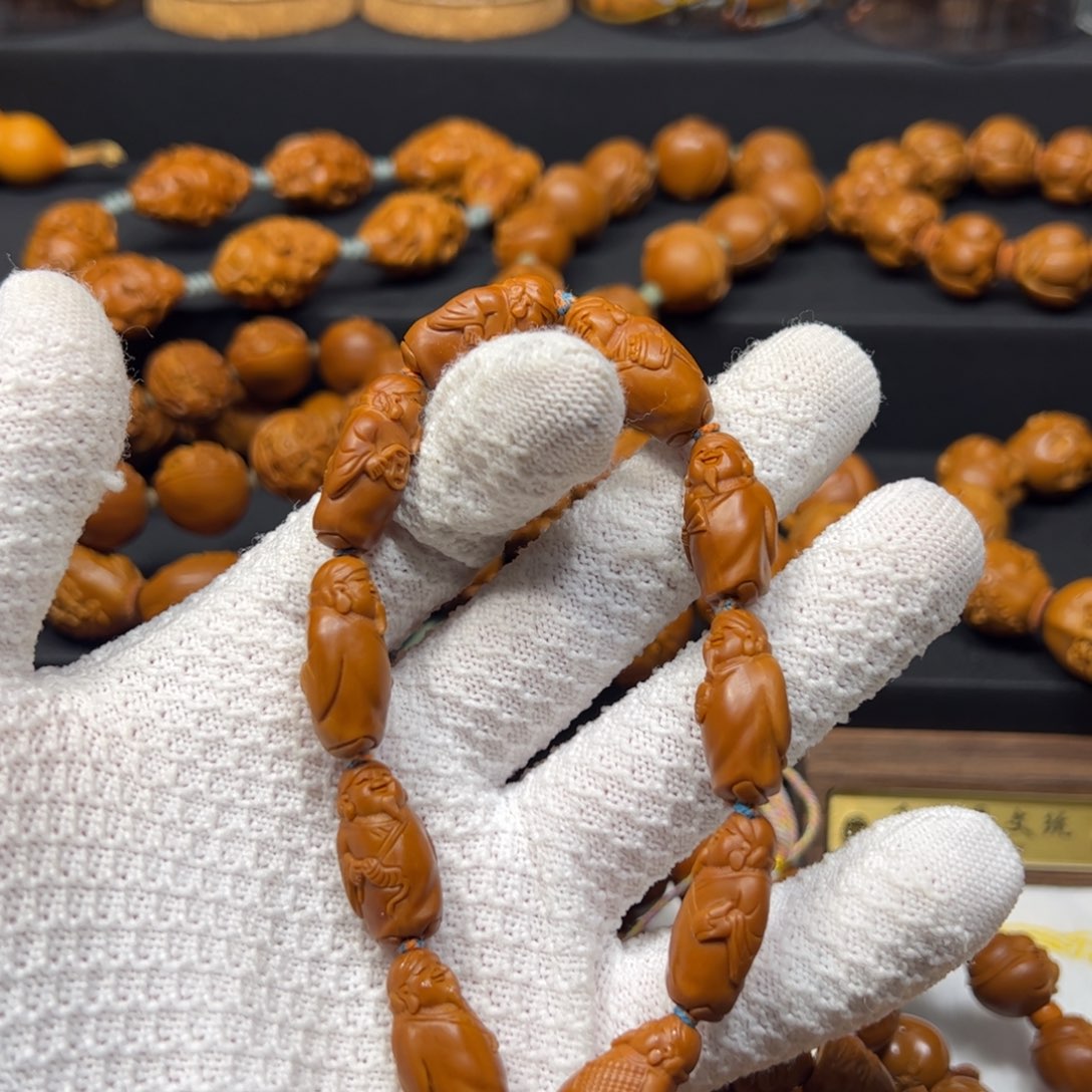 橄榄核手串/手链1.2小金条财神