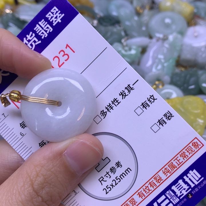 翡翠未镶嵌吊坠(不含链)