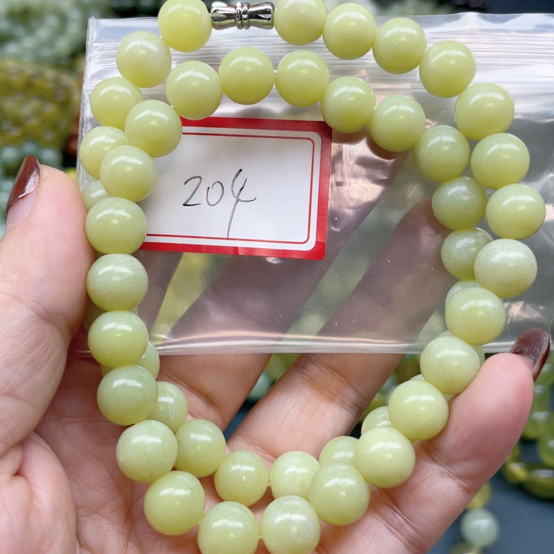 未镶嵌蛇纹石玉手串