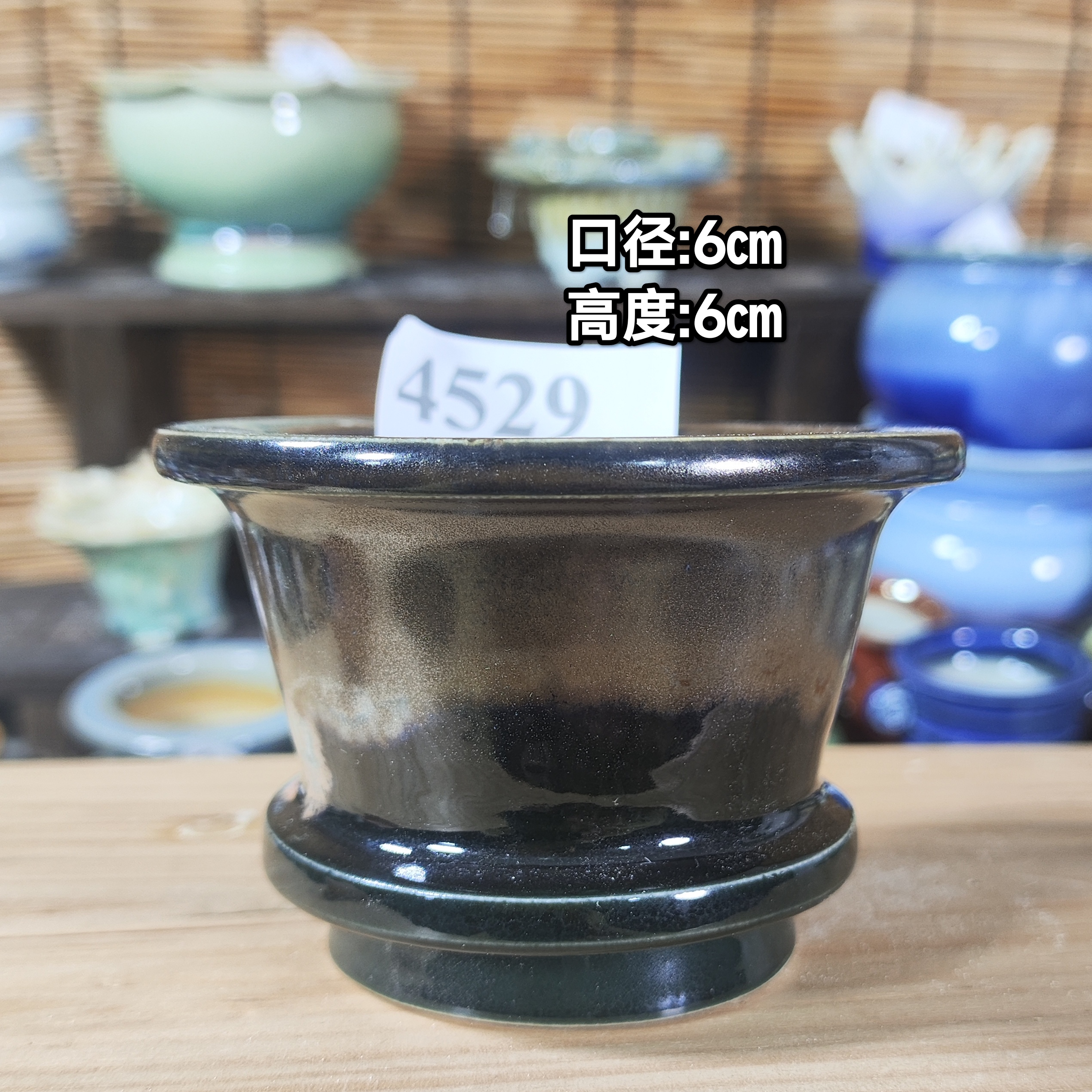 手工创意多肉花盆摆件迷你多肉花盆景德镇纯手工制做