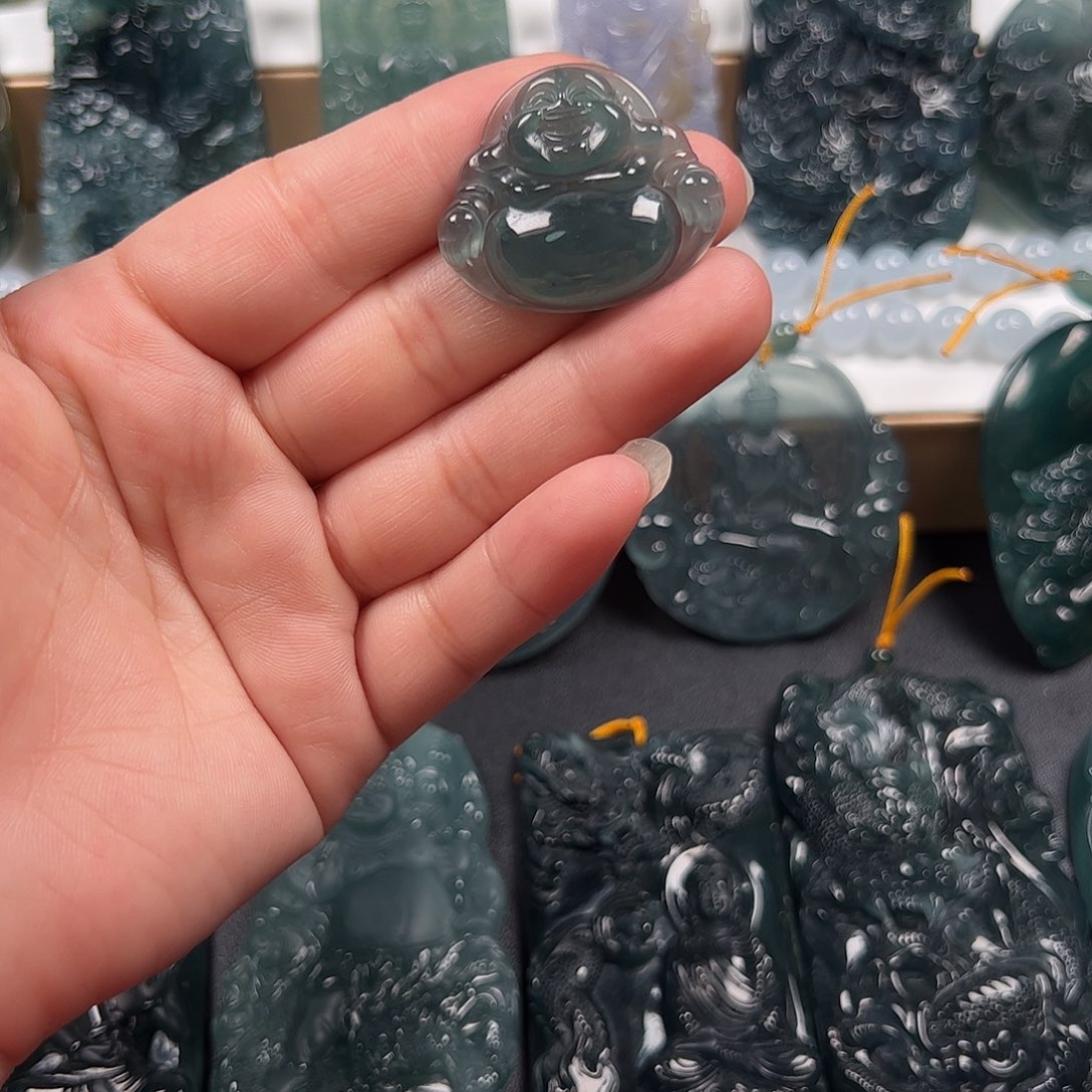 项链未镶嵌翡翠纯天然翡翠A货666
