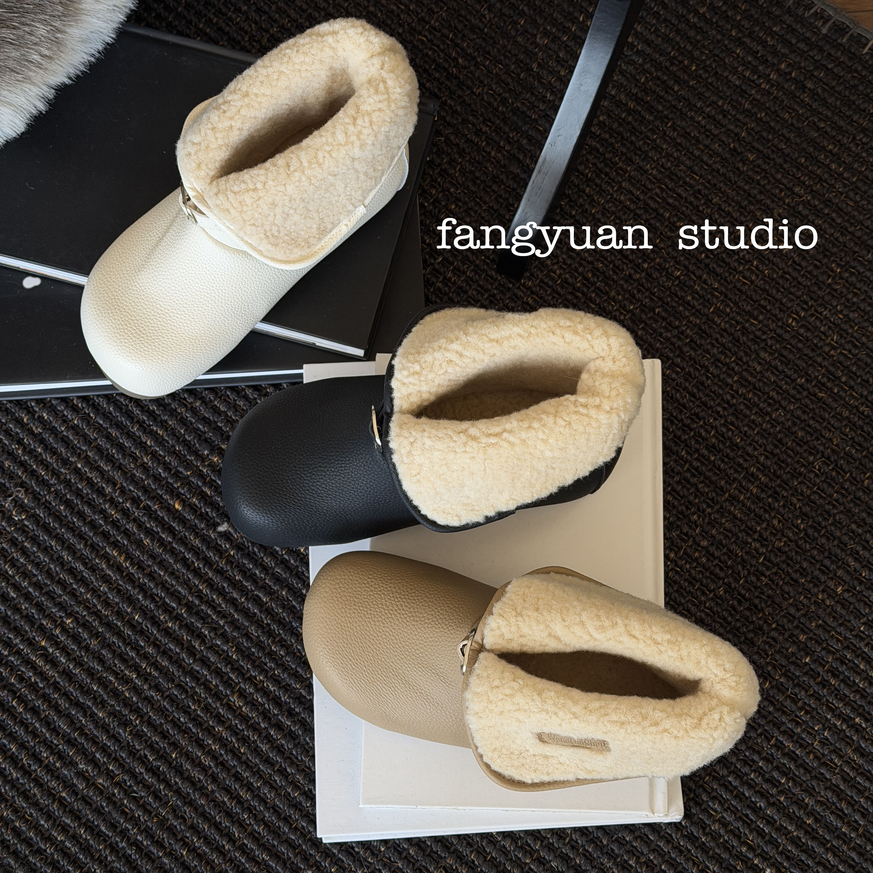 短筒保暖冬季常规款时尚雪地靴加绒百搭棉鞋平底毛绒两穿棉鞋
