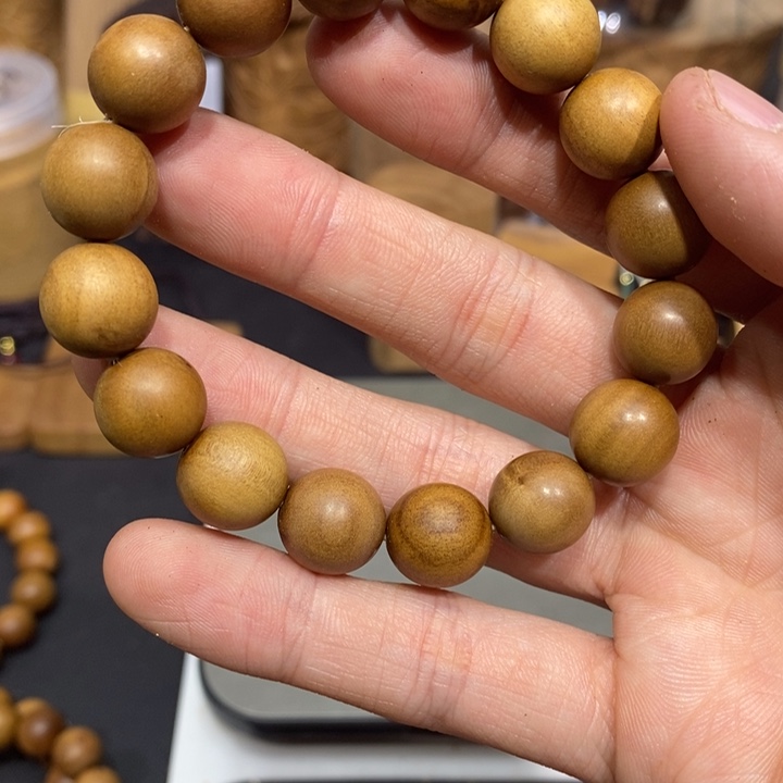 木保真印度老山檀瑕疵1.2单圈