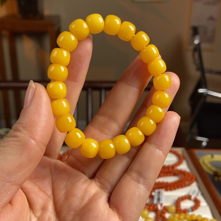 琥珀手链未镶嵌蜜蜡手串9+