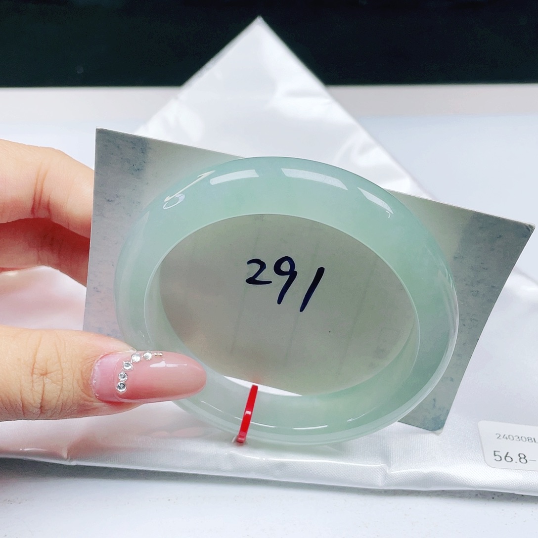 翡翠未镶嵌手镯 正圈56+