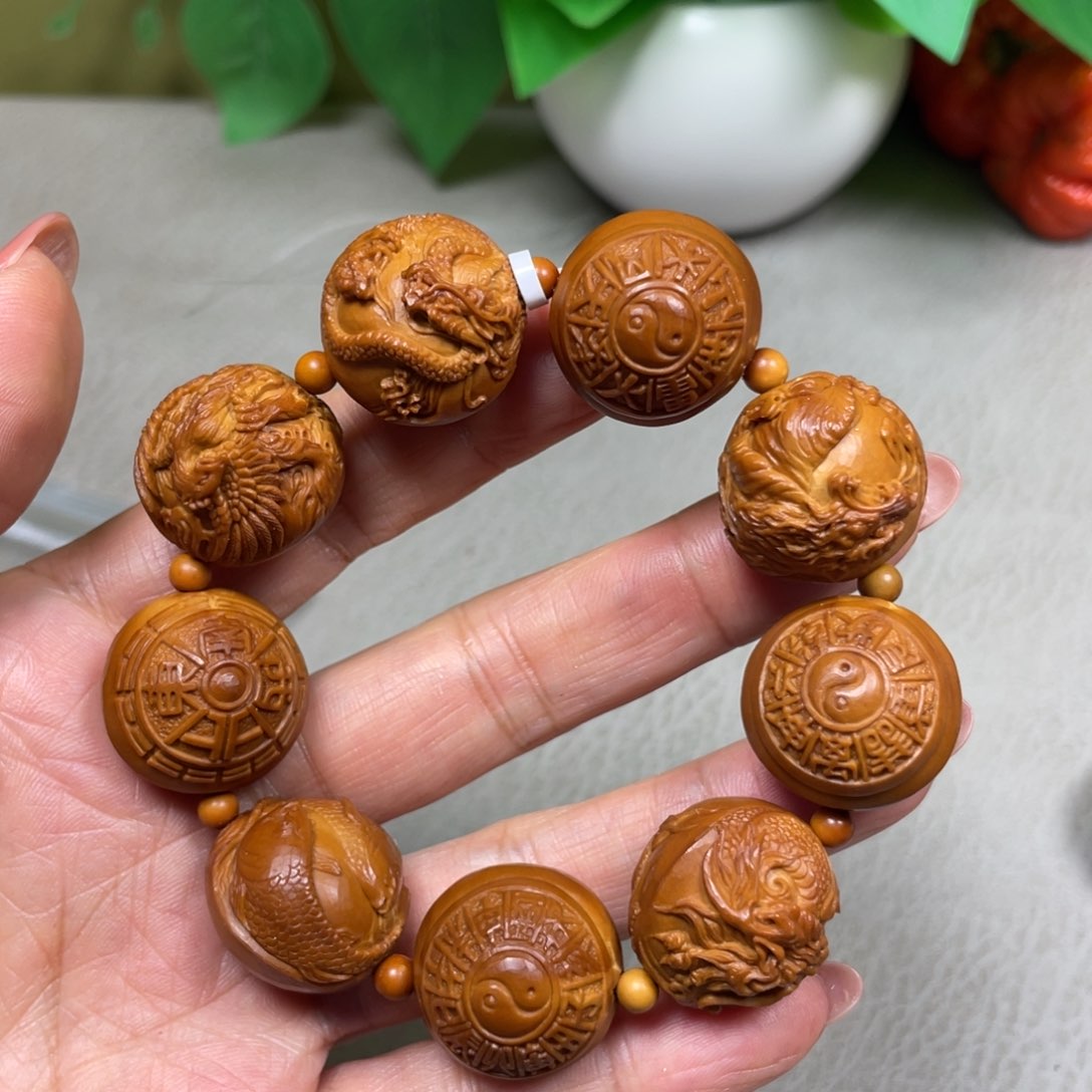 橄榄核手串橄榄核四象八卦