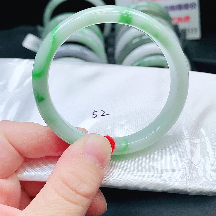 抹***冰翡翠未镶嵌手镯230