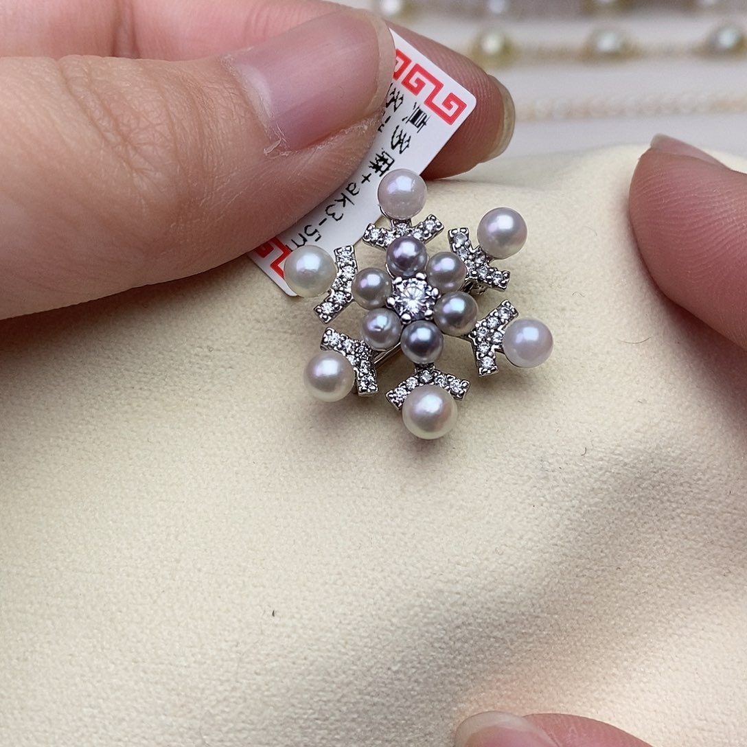 海水珍珠颈饰银S925镶嵌