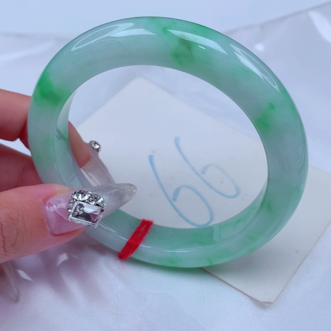 翡翠手镯未镶嵌天然缅甸翡翠A货手镯