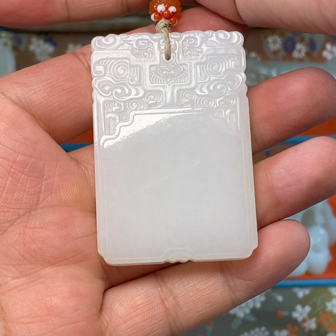 快***智和田玉未镶嵌挂件