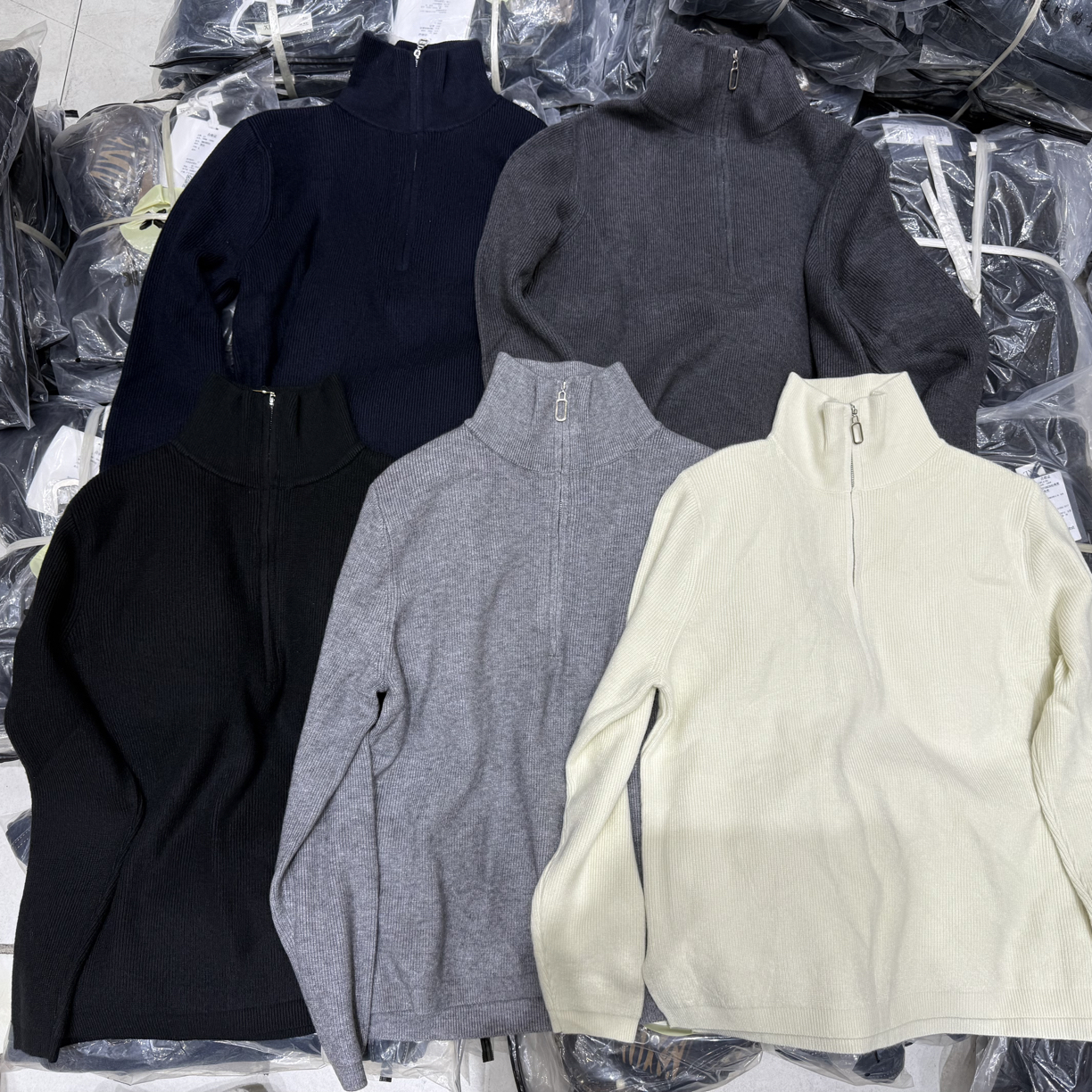 【李一能】韩系半拉链立领毛衣“慵懒风松弛感”