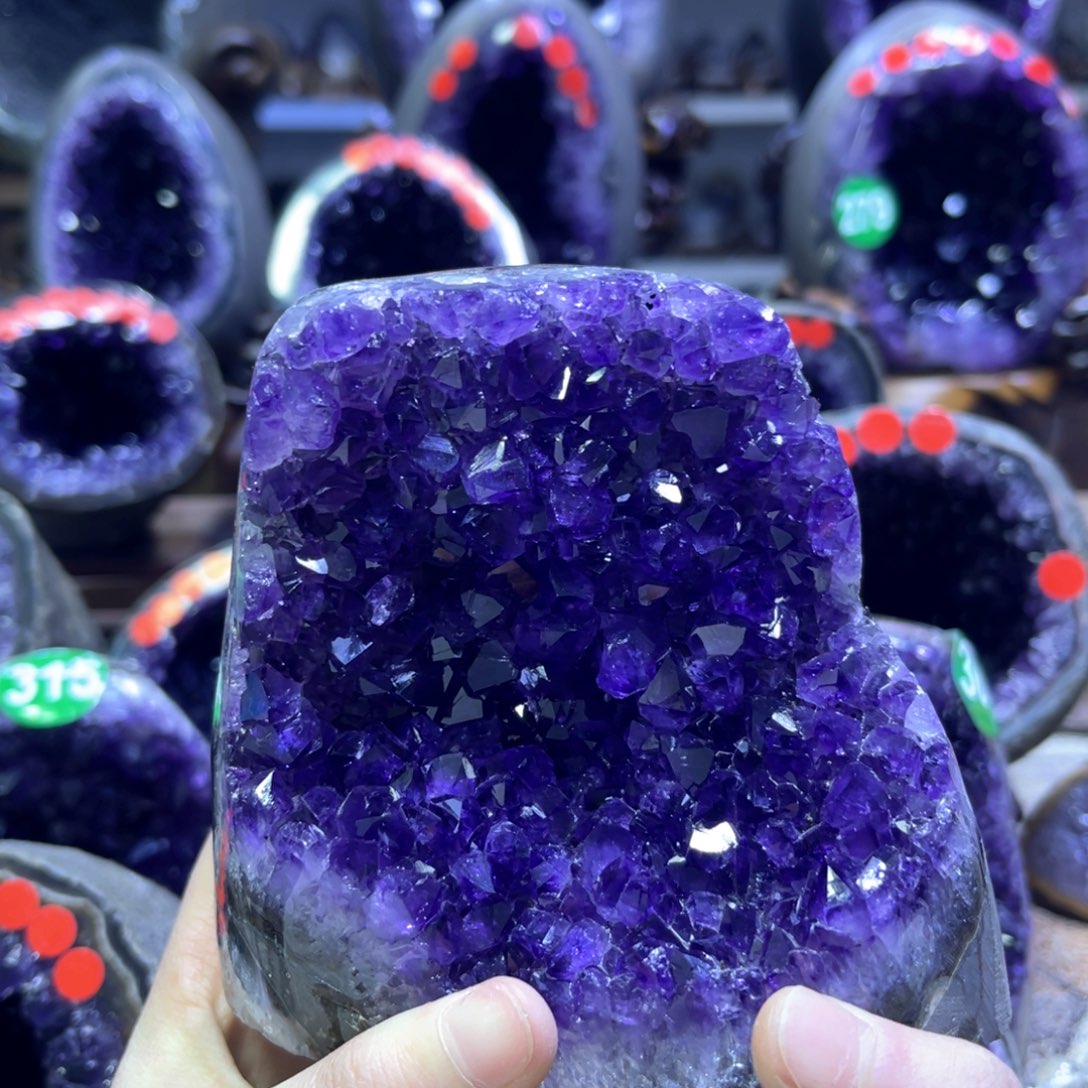 紫晶摆件未镶嵌紫水晶