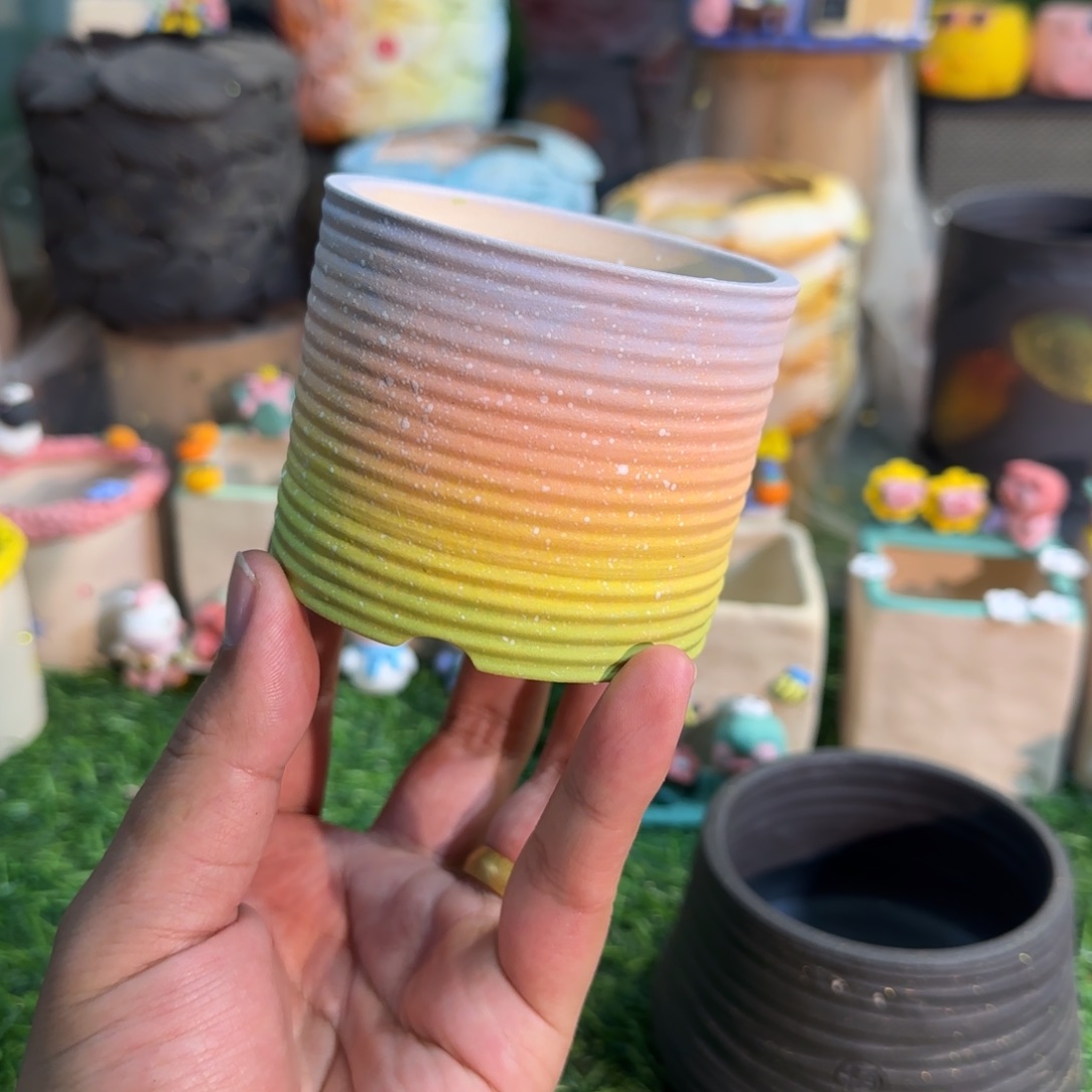 么么茶系列手工花盆