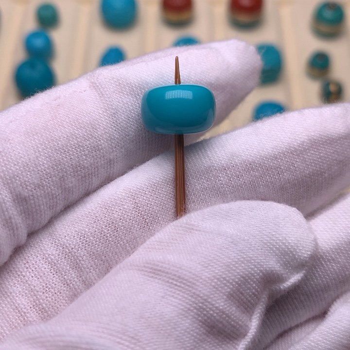 绿松石未镶嵌绿松石隔珠11.7