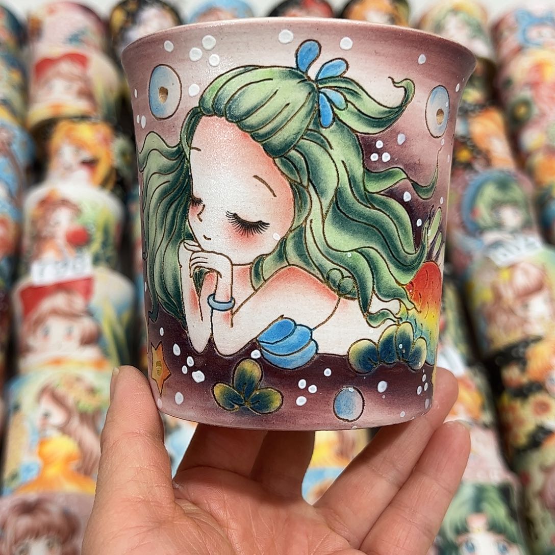 景德镇炫彩手绘口10