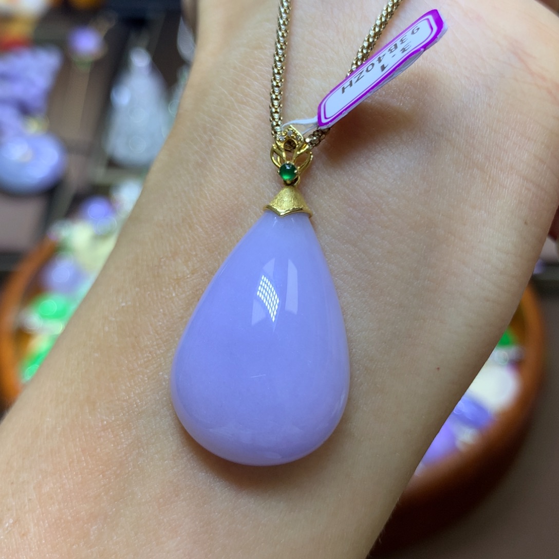 【闪购商品】翡翠颈饰18K金镶嵌翡翠