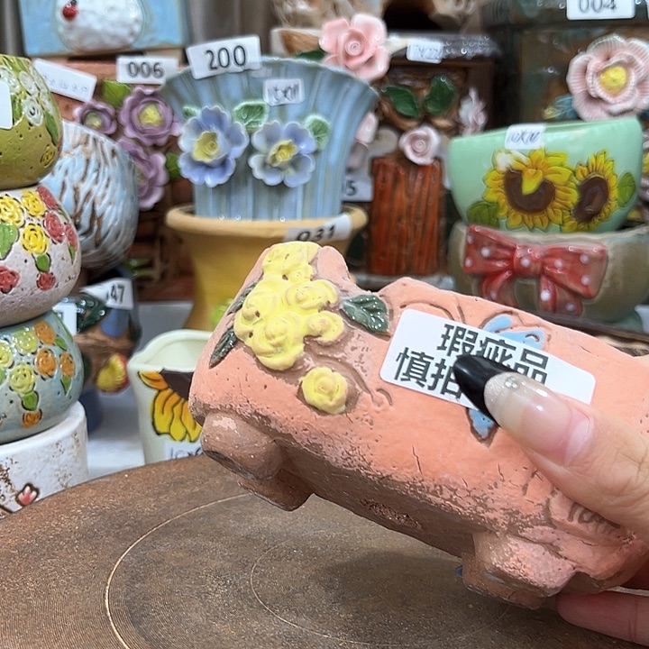 红陶粗陶花盆粗陶花盆瑕疵185