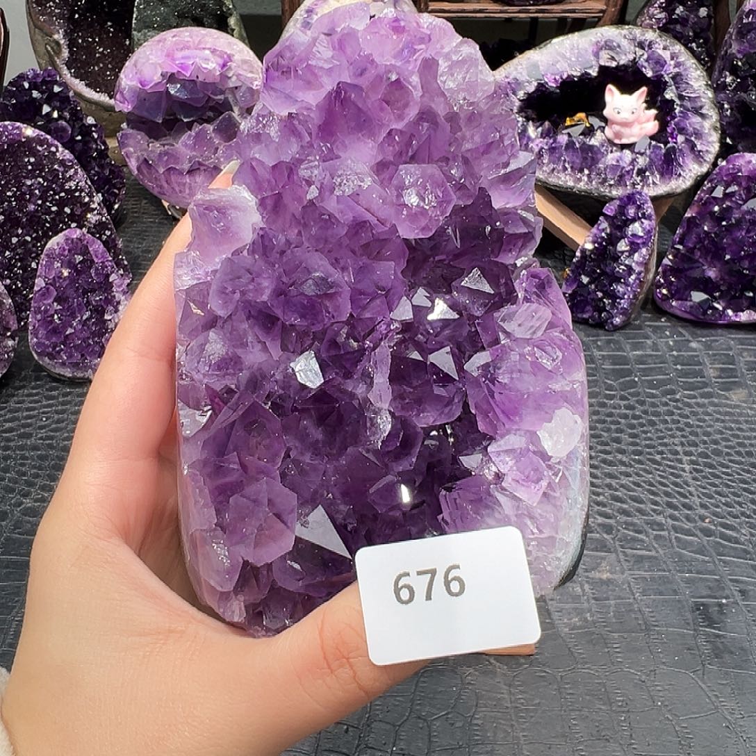 紫晶未镶嵌珠宝半成品