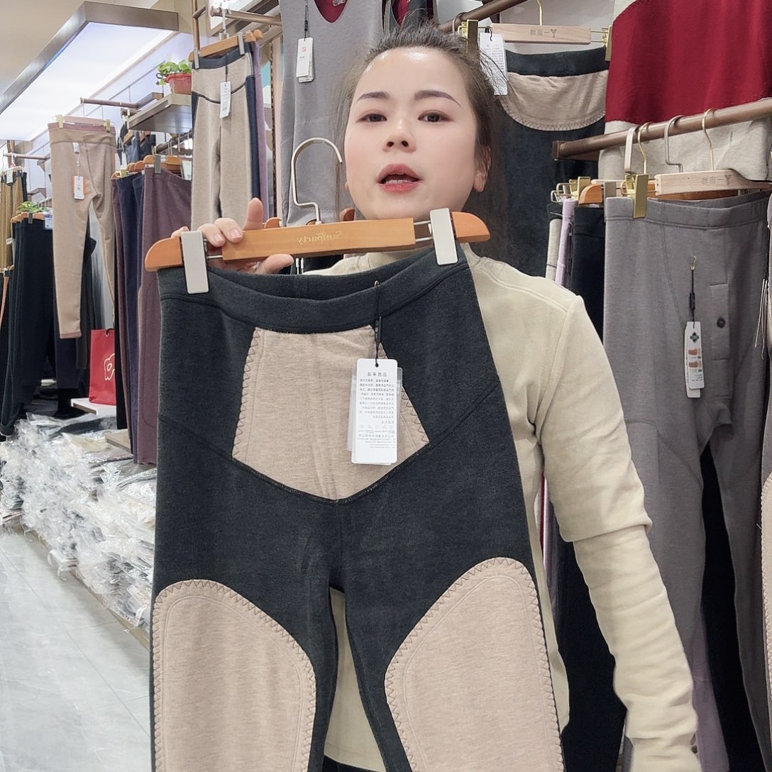 棉2502黑灰色保暖裤2XL