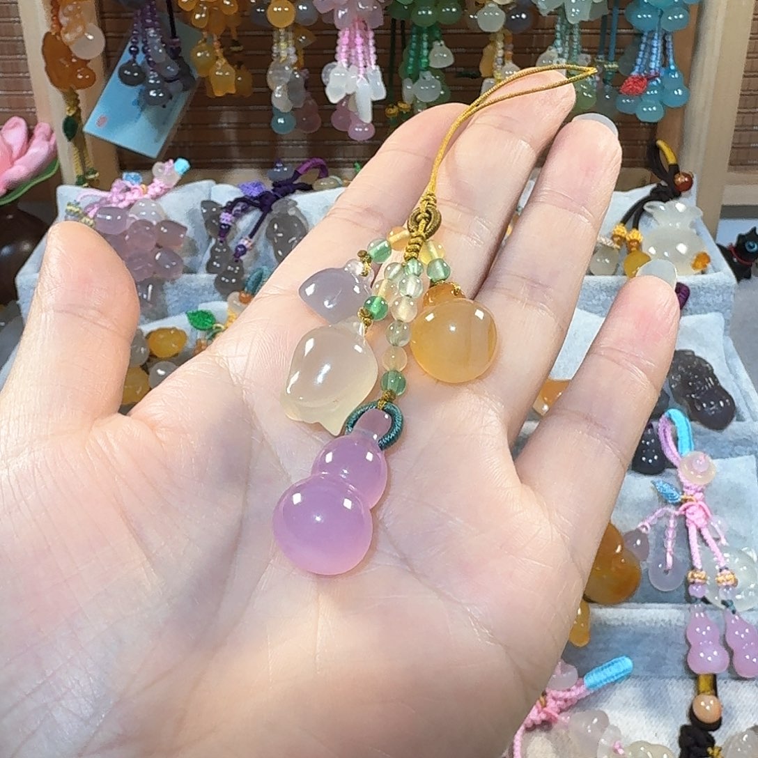 玛瑙/玉髓手机链未镶嵌