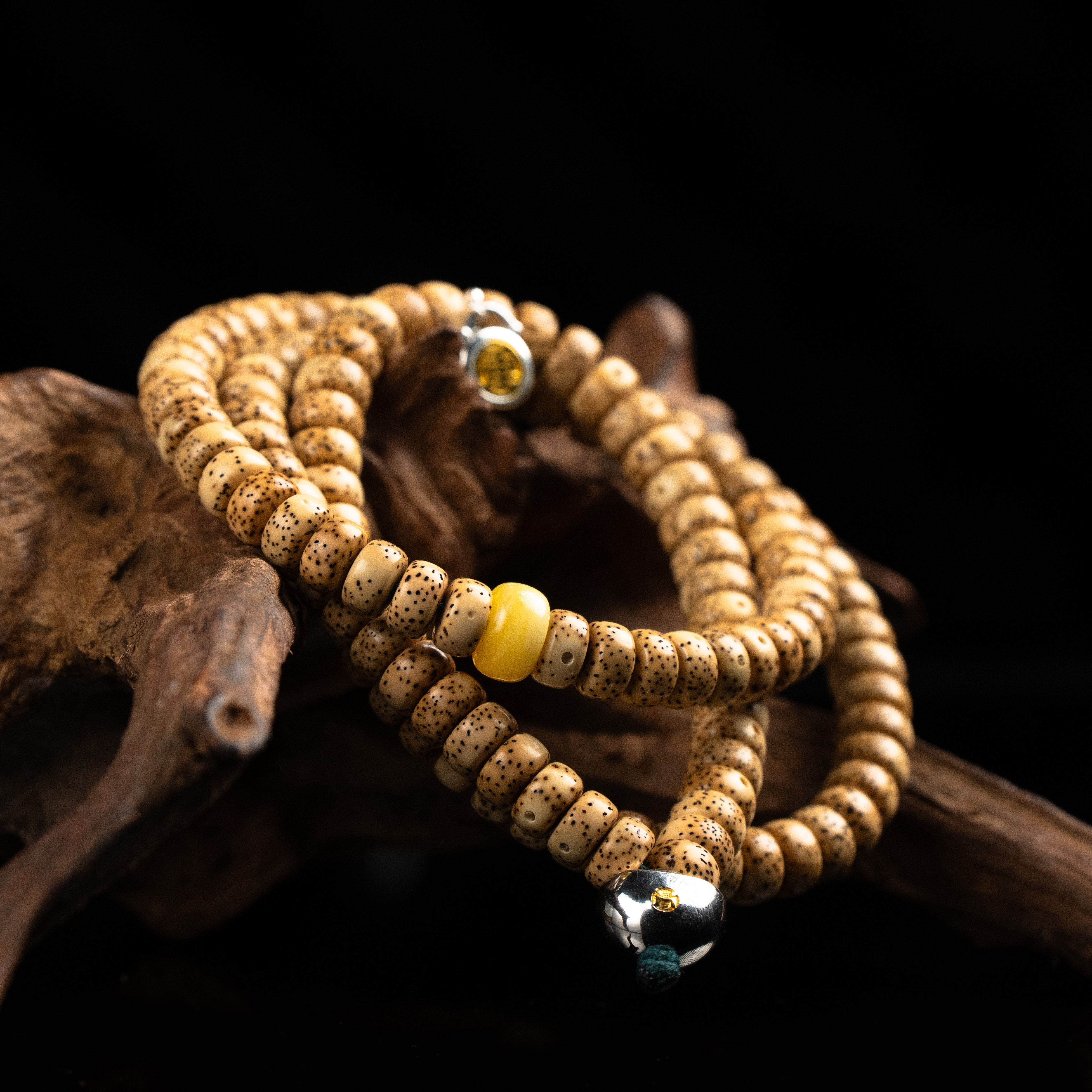 酸儿文玩·精工级粉皮星月老陈籽药片9*5长串