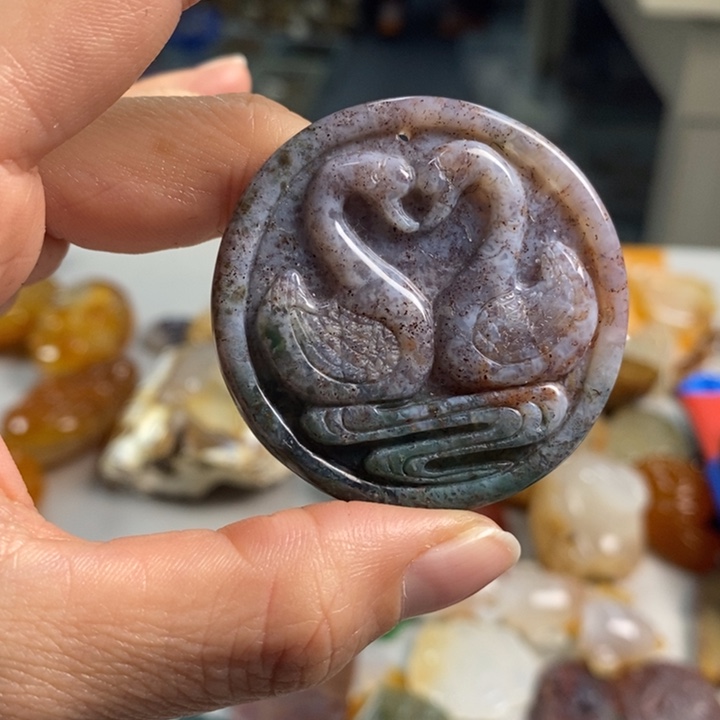 玛瑙/玉髓吊坠(不含链)未镶嵌