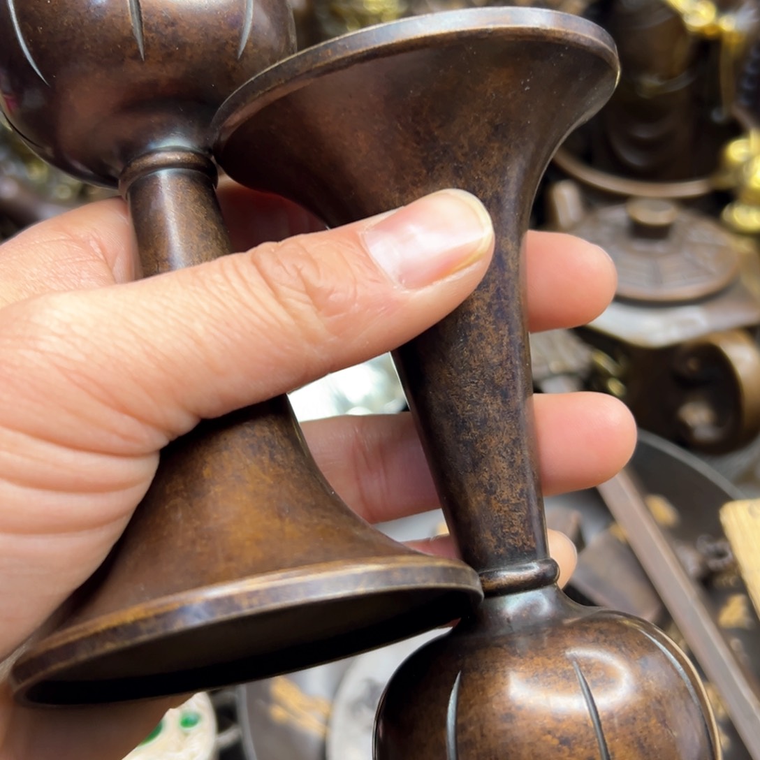 铜摆件欢迎欢迎你