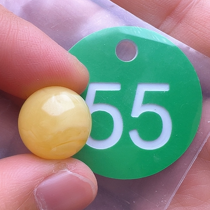 蜜蜡裸石未镶嵌14m m