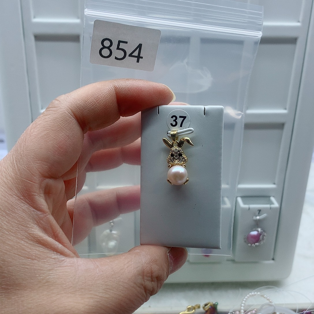 吊坠(不含链)淡水珍珠合金