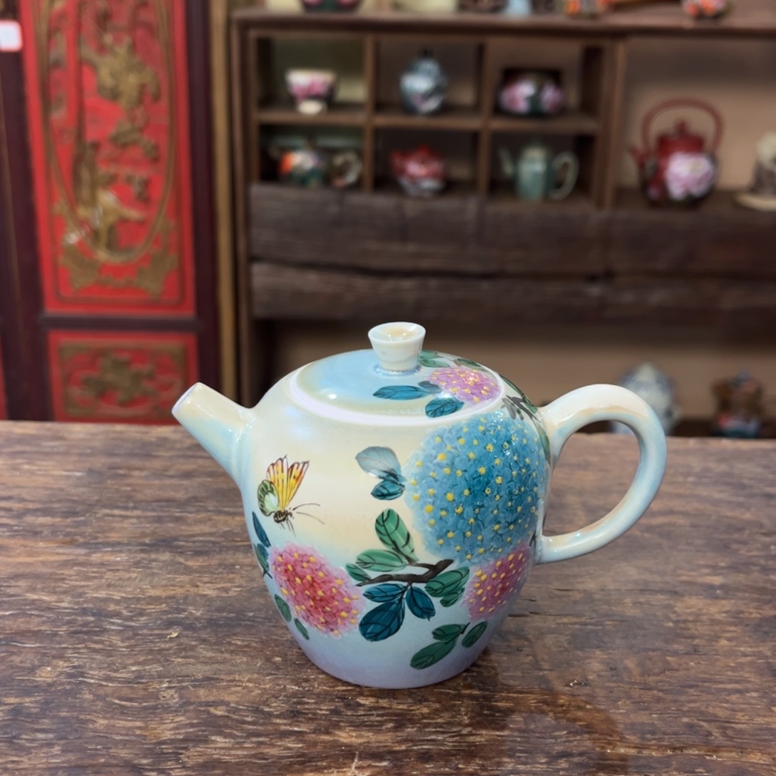 玉***麻柴烧手工手绘陶瓷