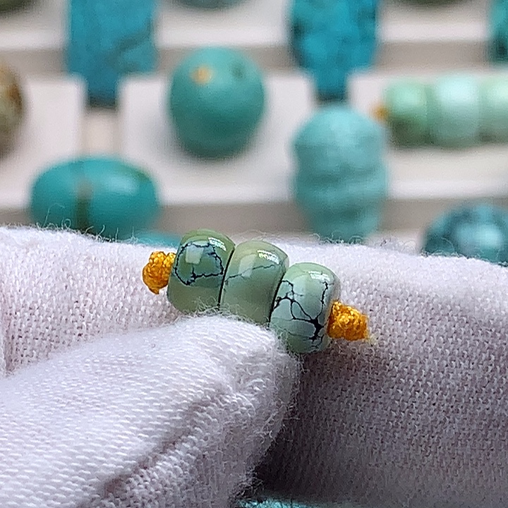 琥珀未镶嵌珠宝奇石直径6水草纹直切套装