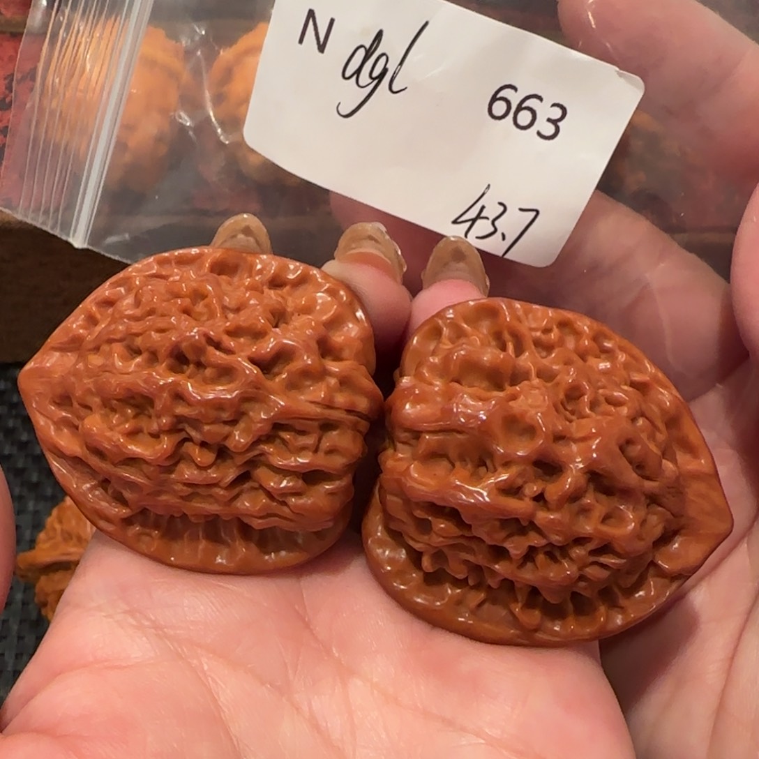 桃核吊坠官帽43精品