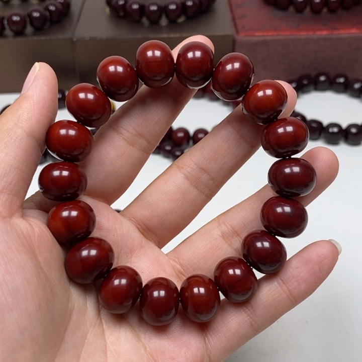 核桃手串/手链简**人猴头雕刻