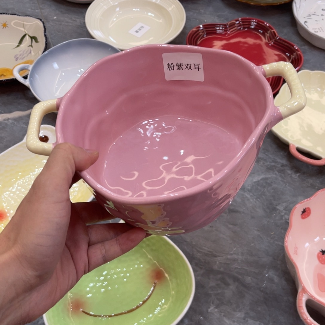 陶瓷微瑕餐具介意勿拍，满18飞！