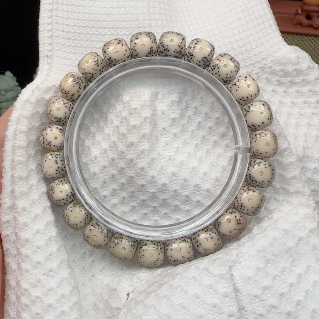 星月菩提手串骨瓷白大眼睛10*9