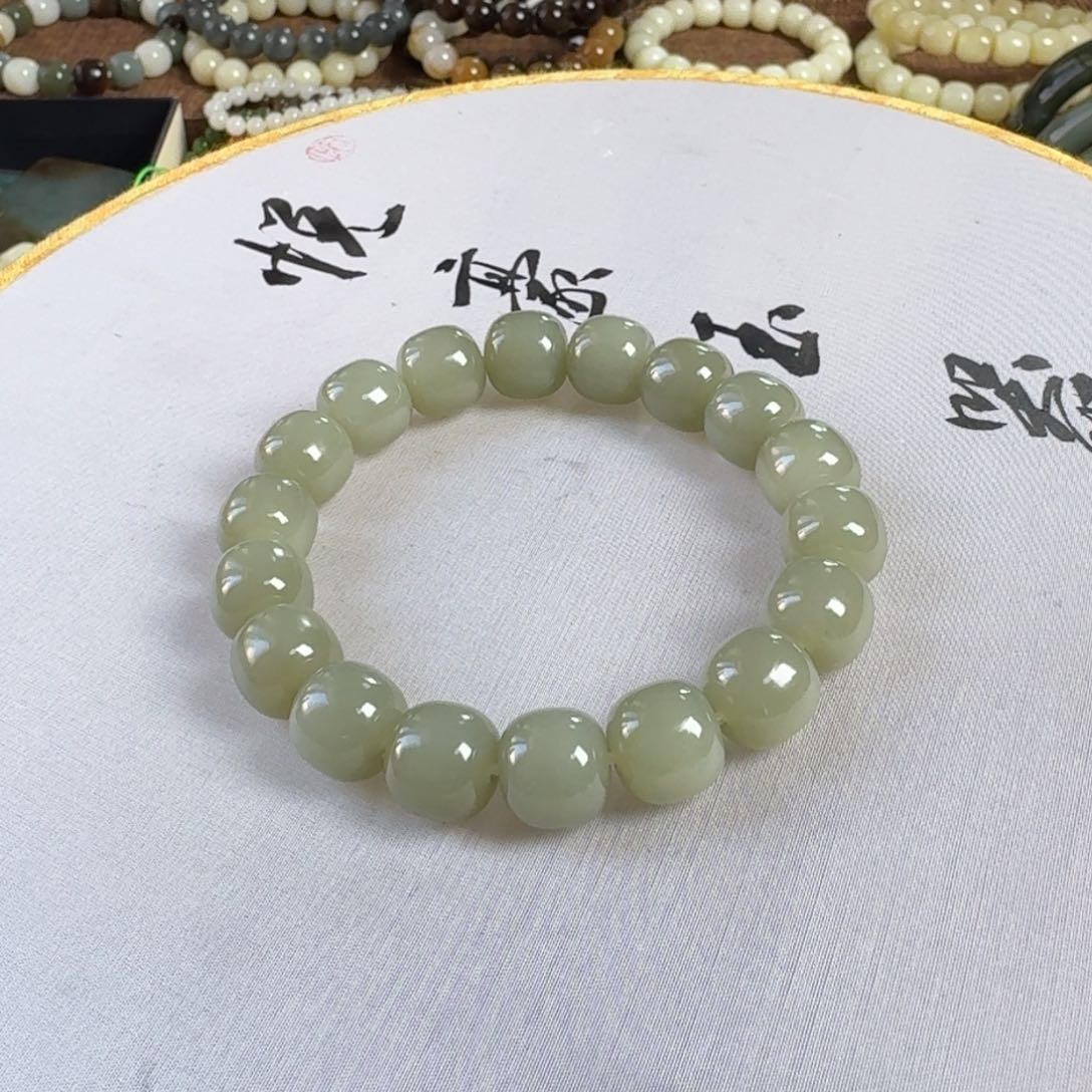 和田玉手链未镶嵌小****悦