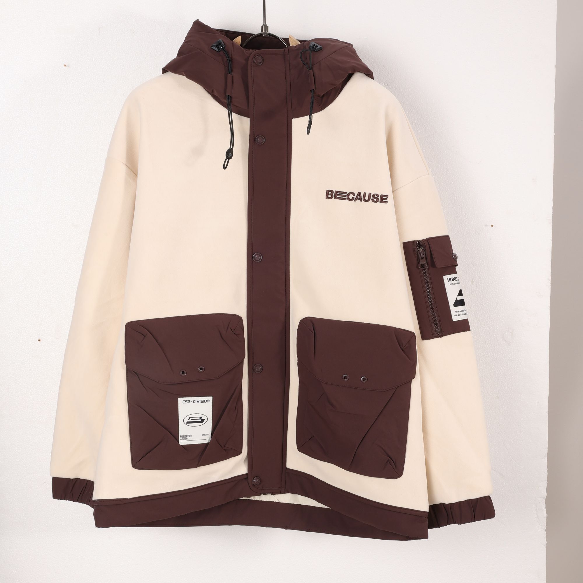 【冯漂亮甄选】M712时尚潮流休闲百搭个性棉衣