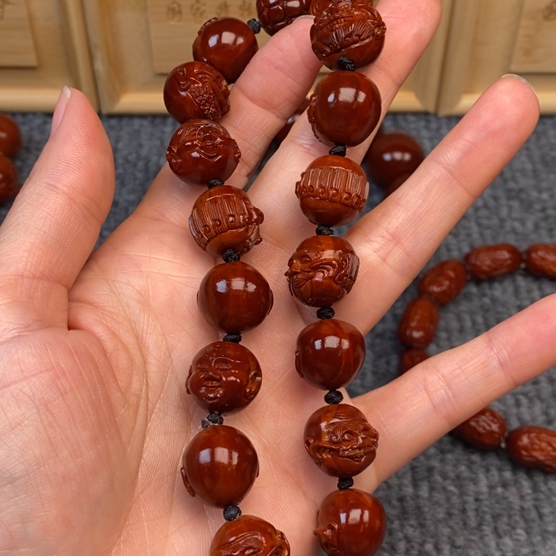 飞***士橄榄核手串/手链手持罗汉