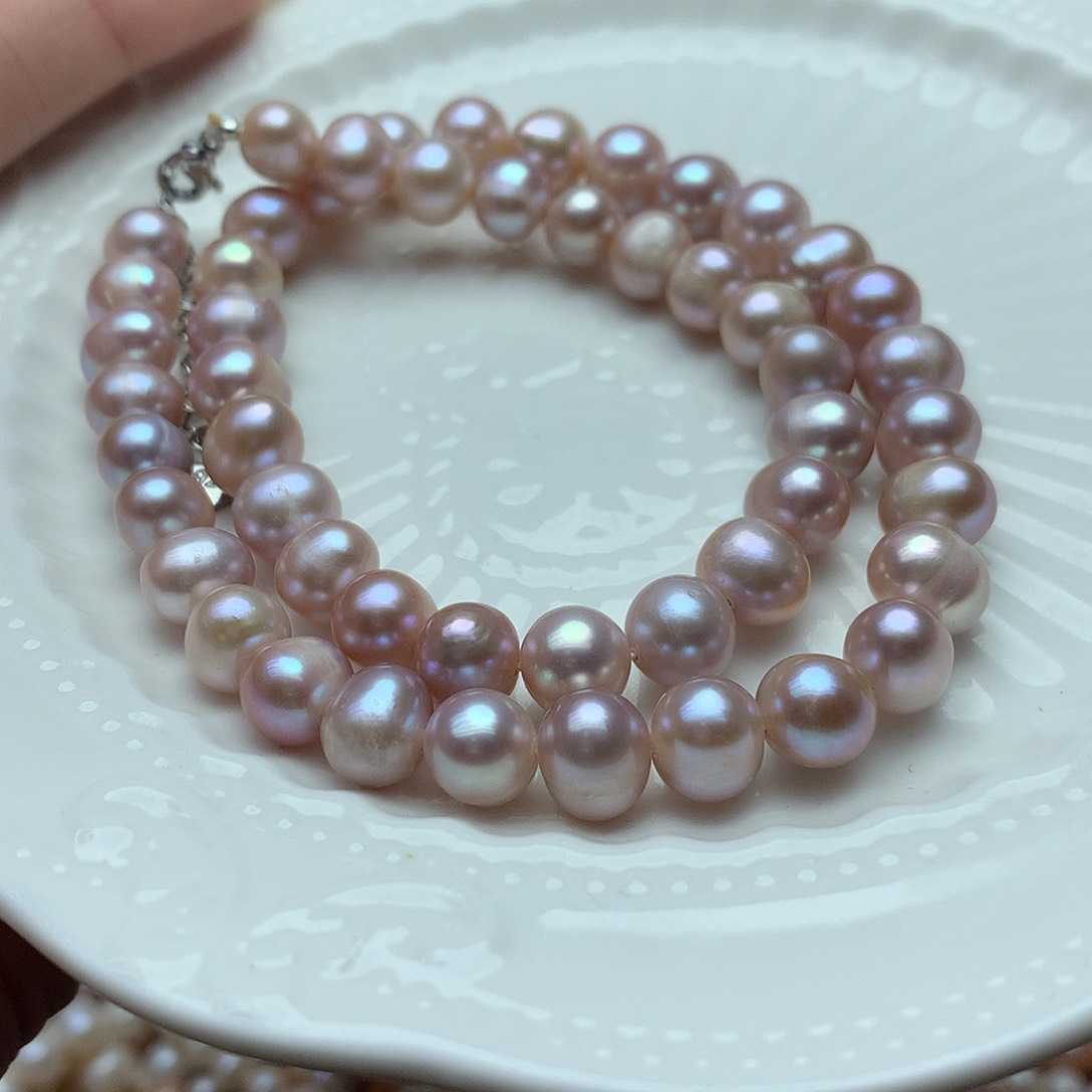 淡水珍珠7-9未镶嵌x55项链