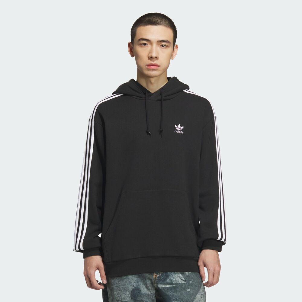 【滔搏联动】adidas阿迪达斯三叶草男子BAGGY HOODIE黑色卫衣KD1860