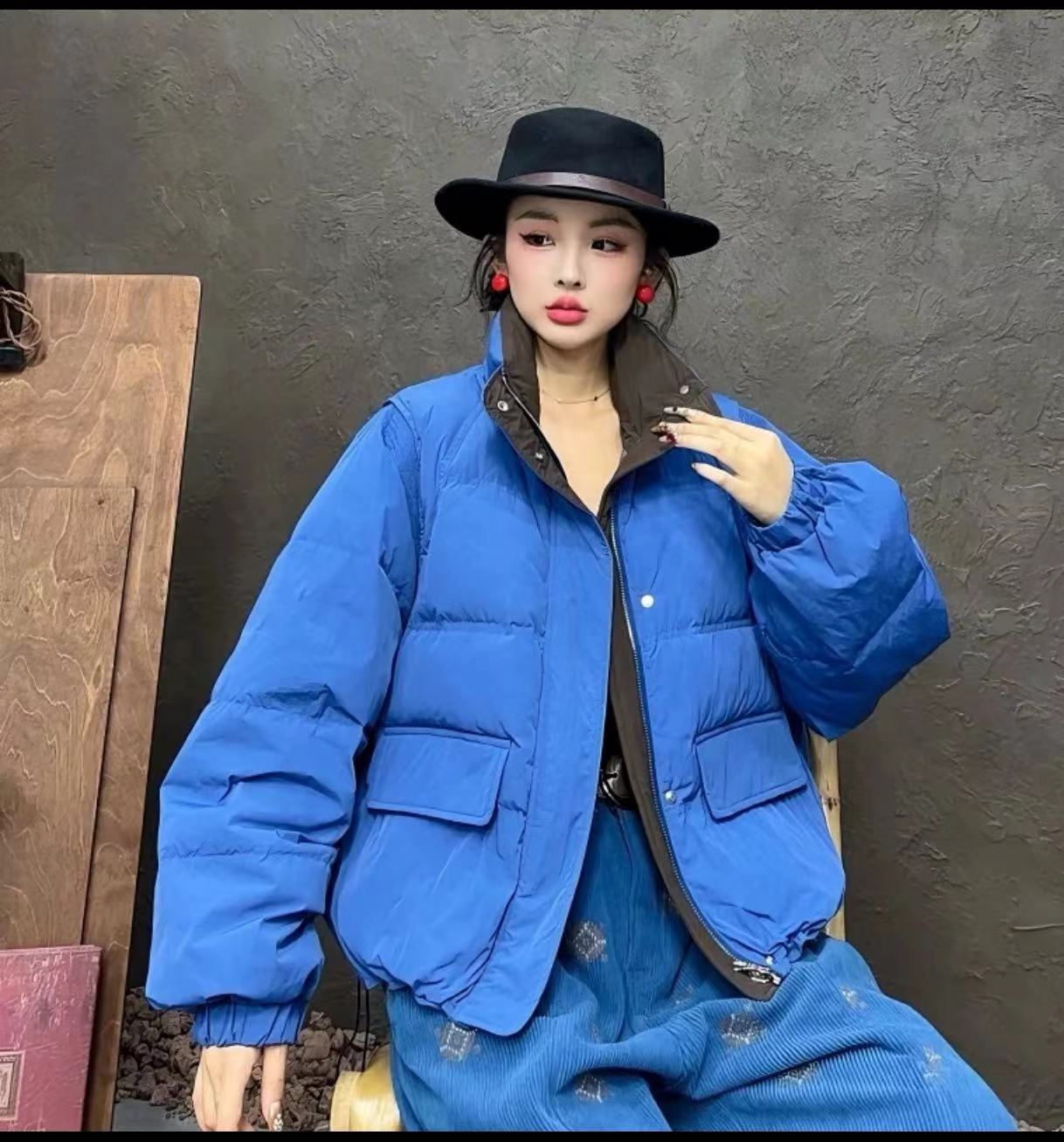 【亿火】秋冬新款宽松韩版时尚百搭短款羽绒服G188-20227