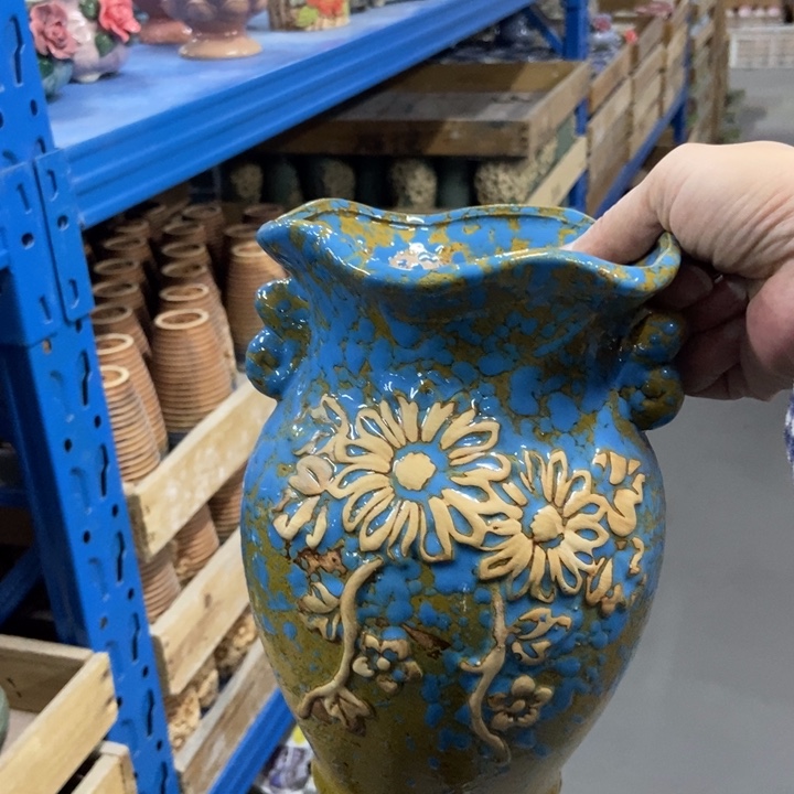 陶瓷花盆单场满9.9发13*20.5