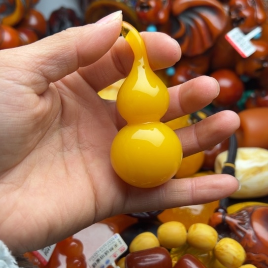 琥珀（花珀）手串未镶嵌蜜蜡