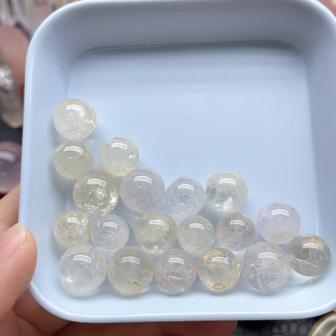 未镶嵌珠宝半成品水晶18白水晶单株组合