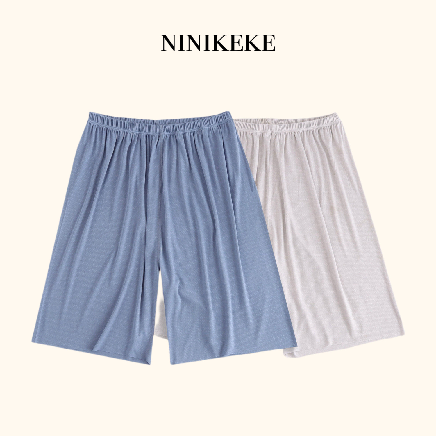 【妮妮珂珂】成人优可丝短袖➕短裤夏季薄款宽松休闲纯色家居服