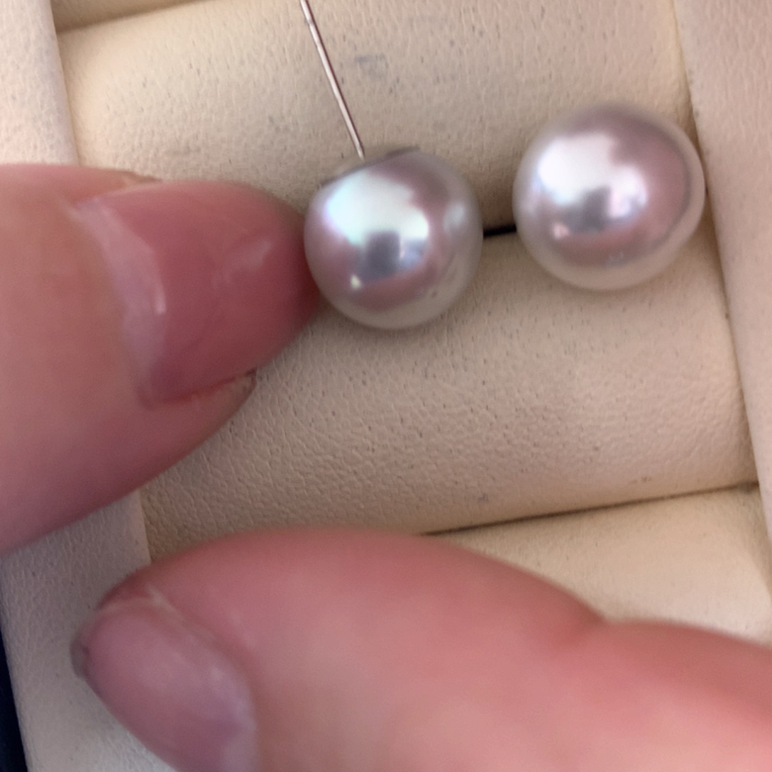 海水珍珠耳饰18K金镶嵌