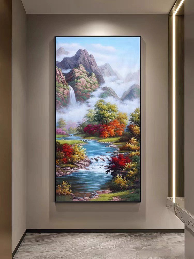 国风玄关山水意境画