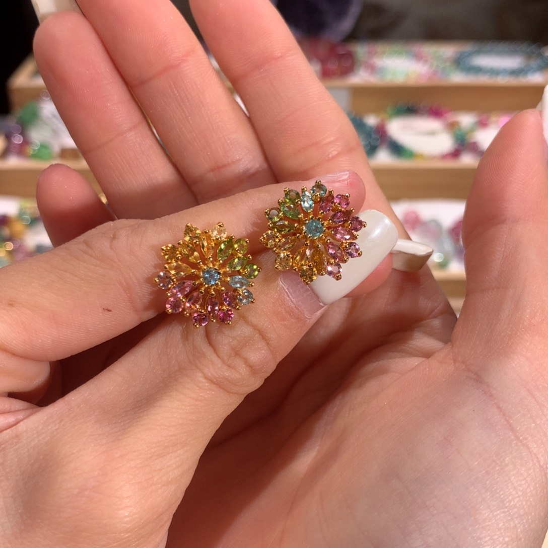 碧玺多样性发货一件银S925镶嵌