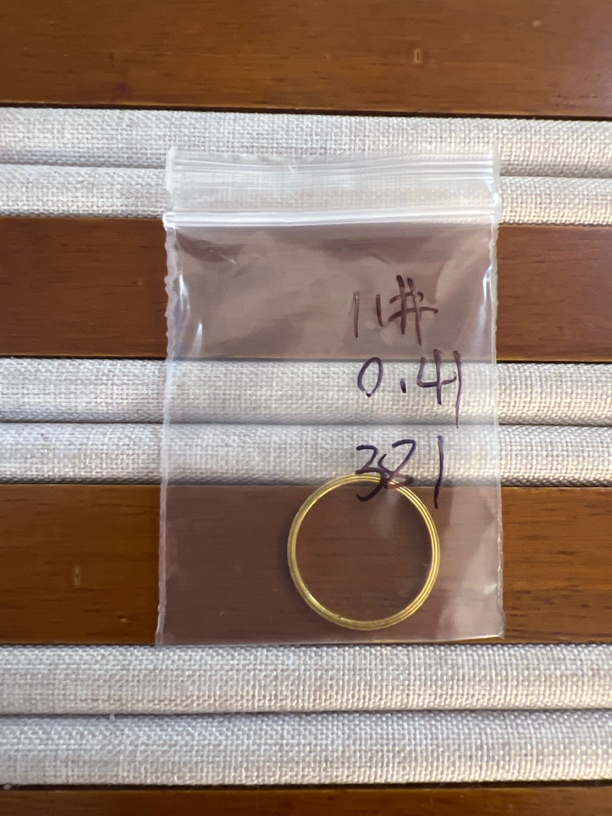 克重0.41 11号 碎冰冰戒指 足金999